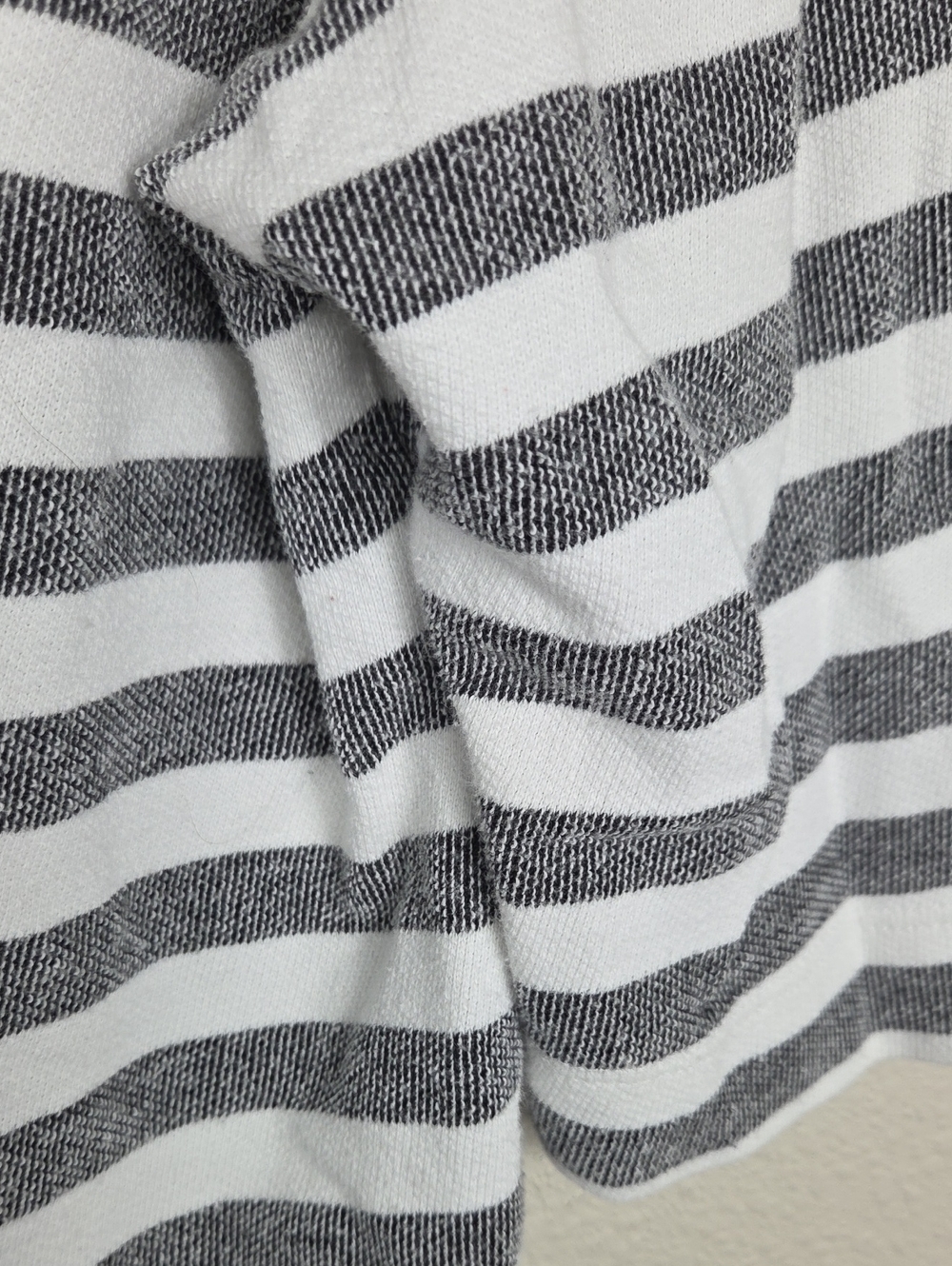 Anthropologie T.La Striped Top Women Small Black White Fair Mock Neck Tee - Picture 5 of 6